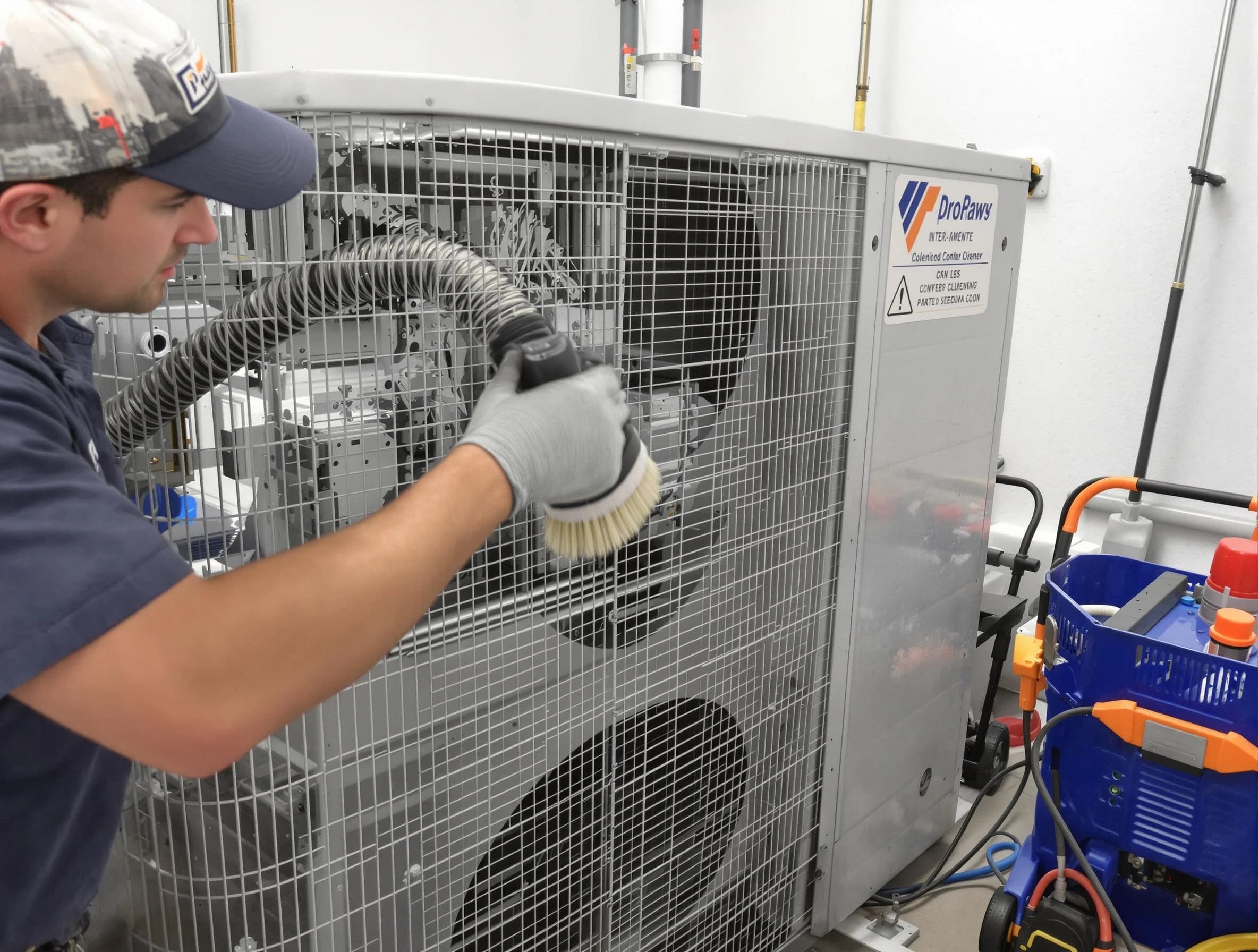 Pell City Air Duct Cleaning specialist performing precision AC coil cleaning for improved system performance in Pell City