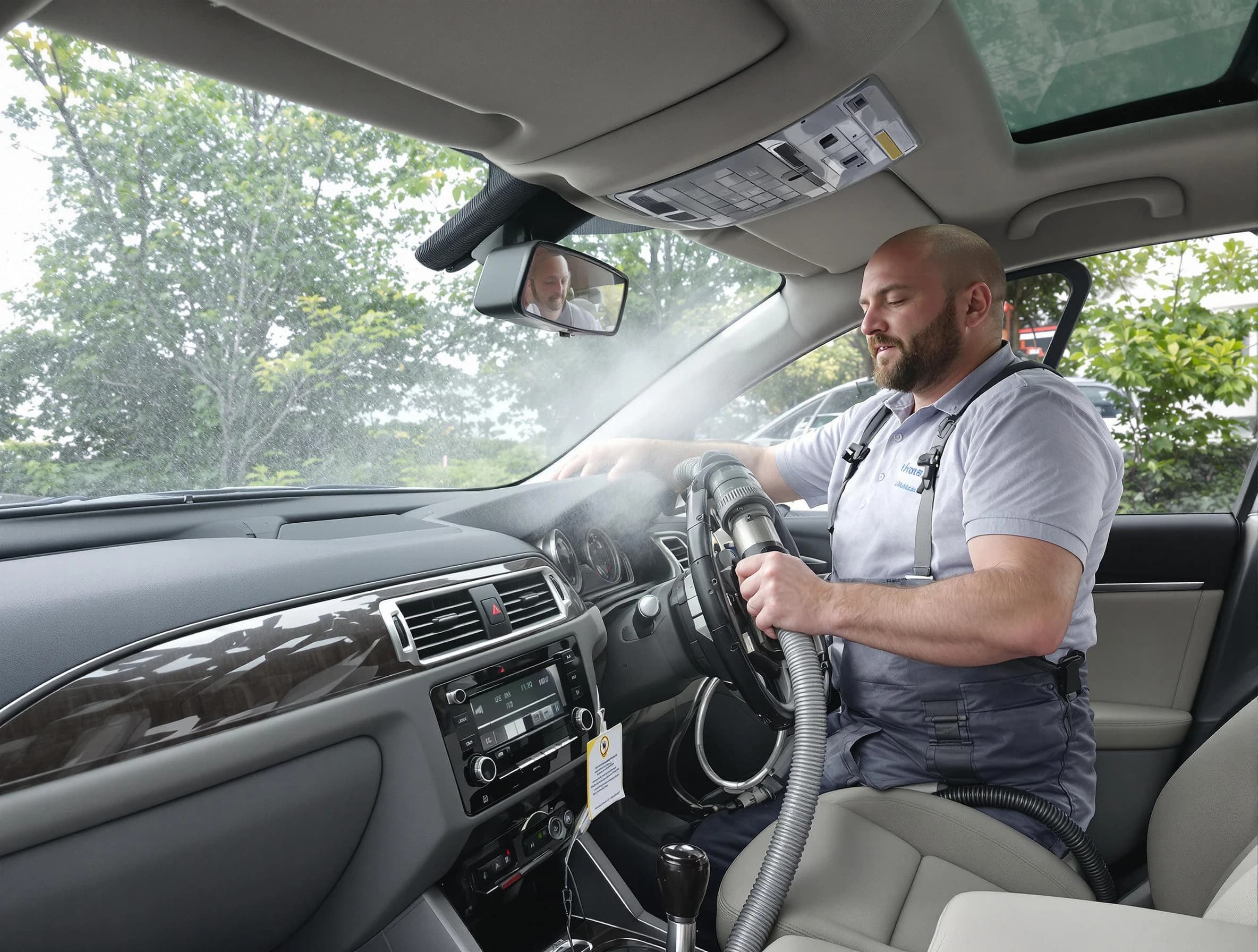 Pell City Air Duct Cleaning specialist performing professional car duct cleaning in Pell City