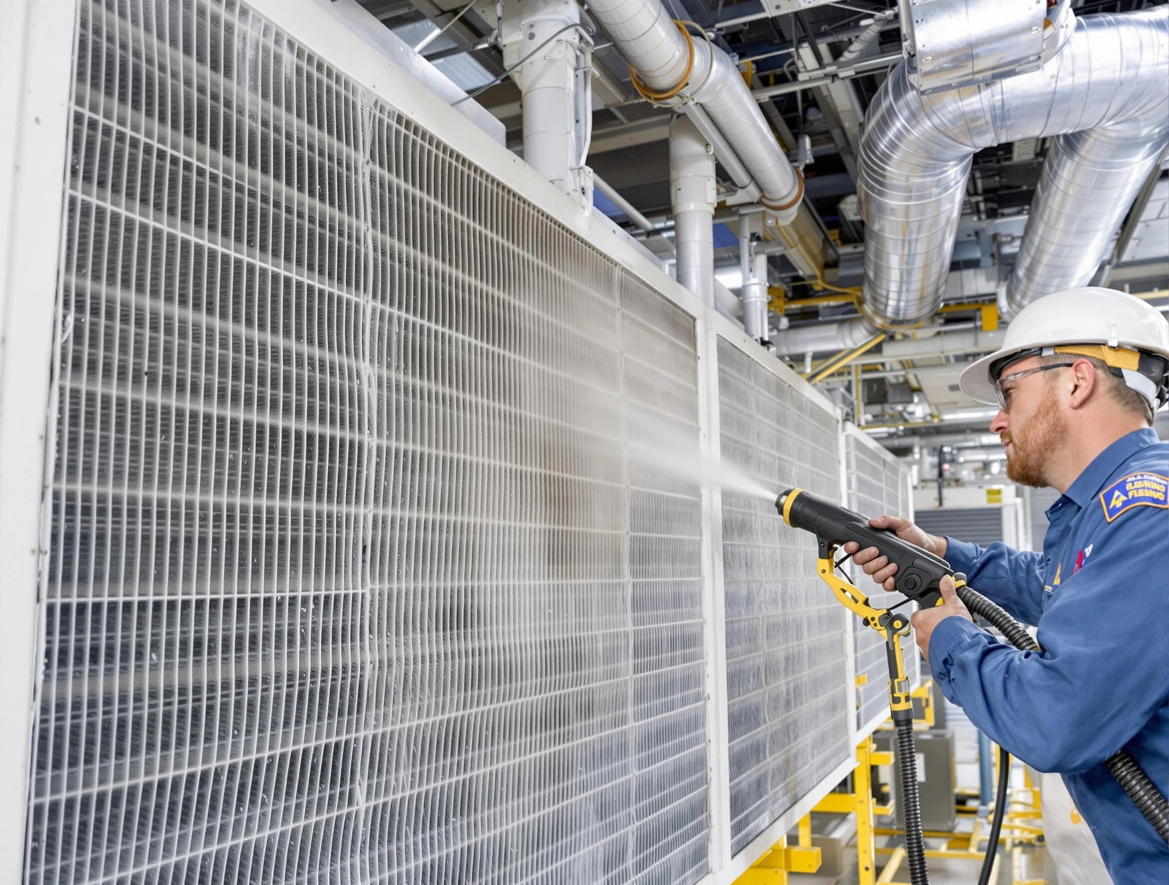 Professional commercial coil cleaning by Pell City Air Duct Cleaning in Pell City