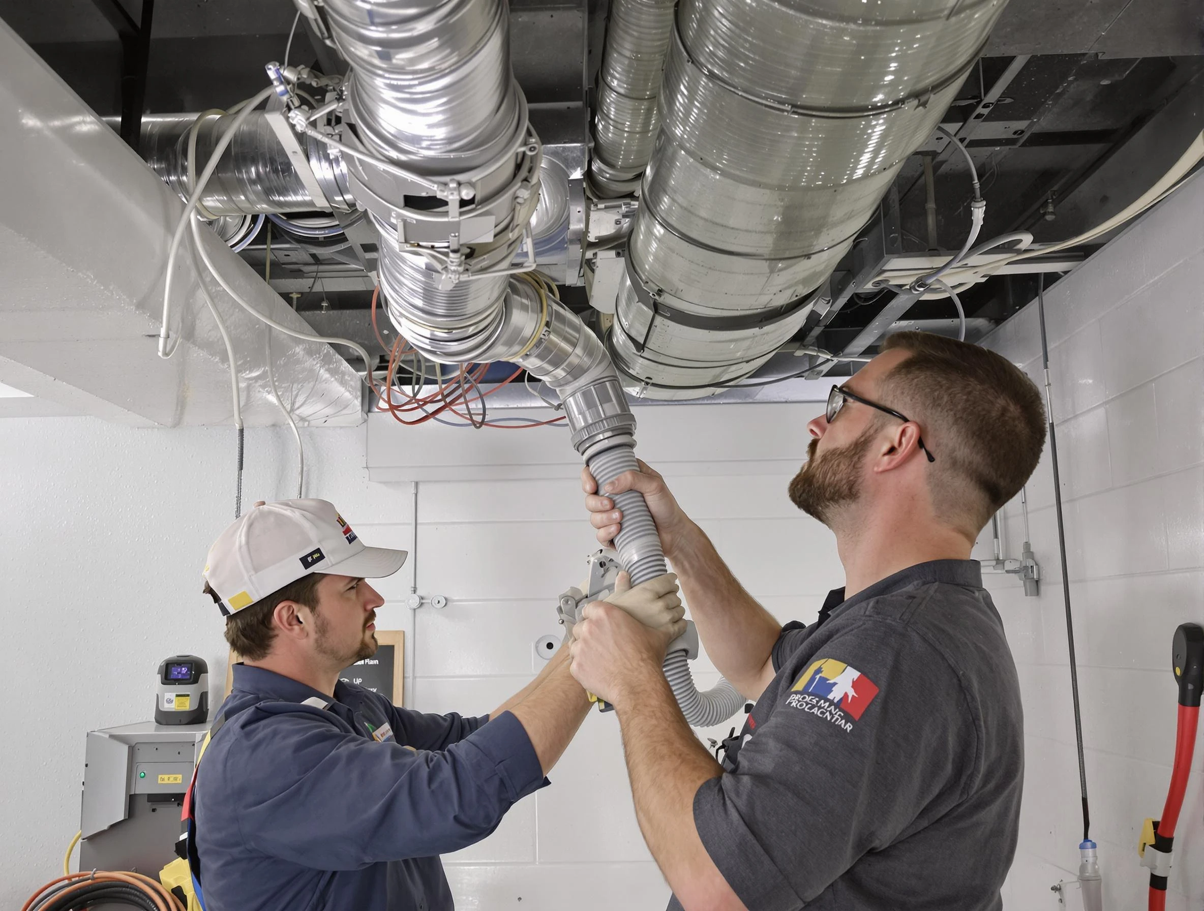 Pell City Air Duct Cleaning technician performing thorough AC duct cleaning in Pell City