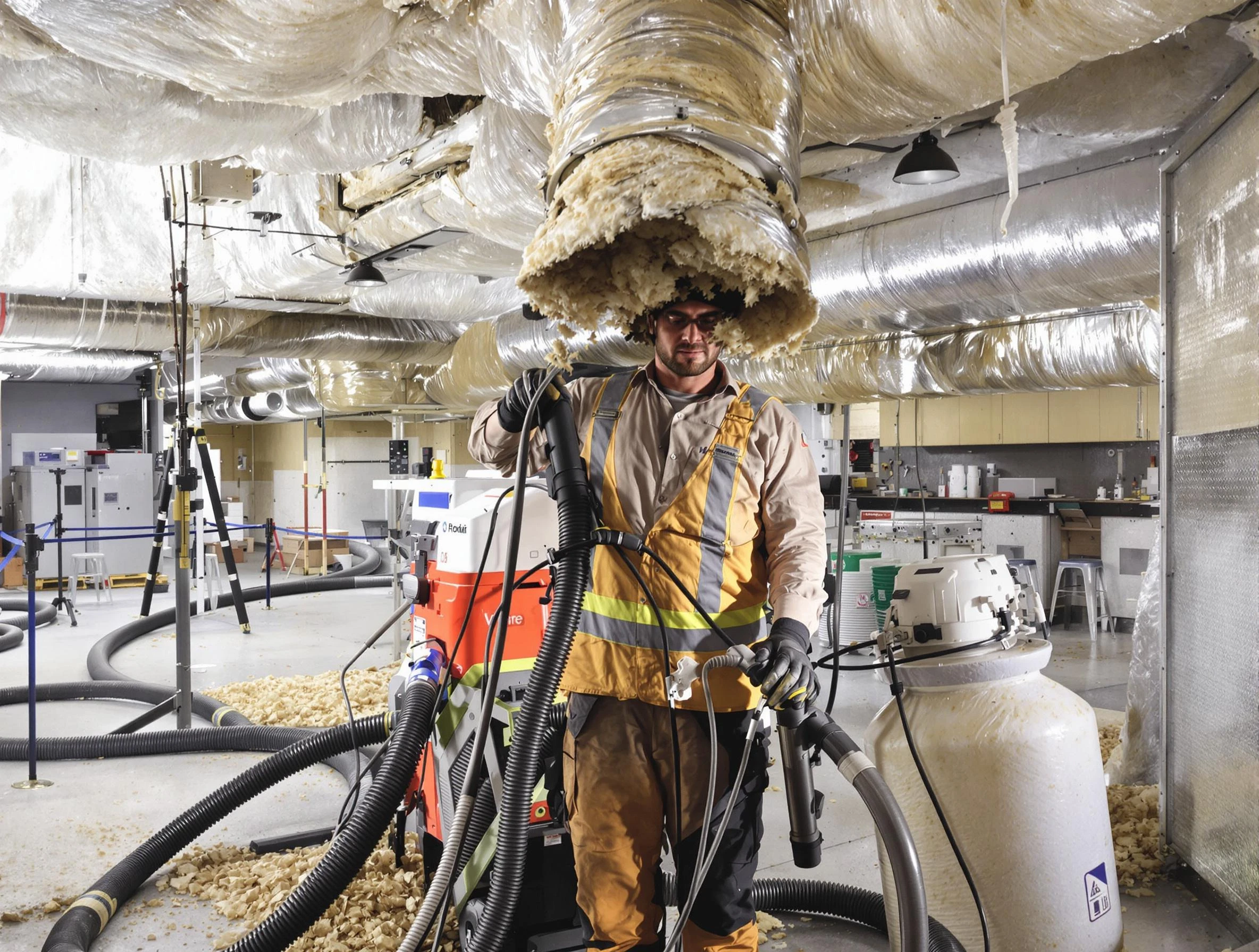 Professional vacuum insulation removal by Pell City Air Duct Cleaning expert in Pell City